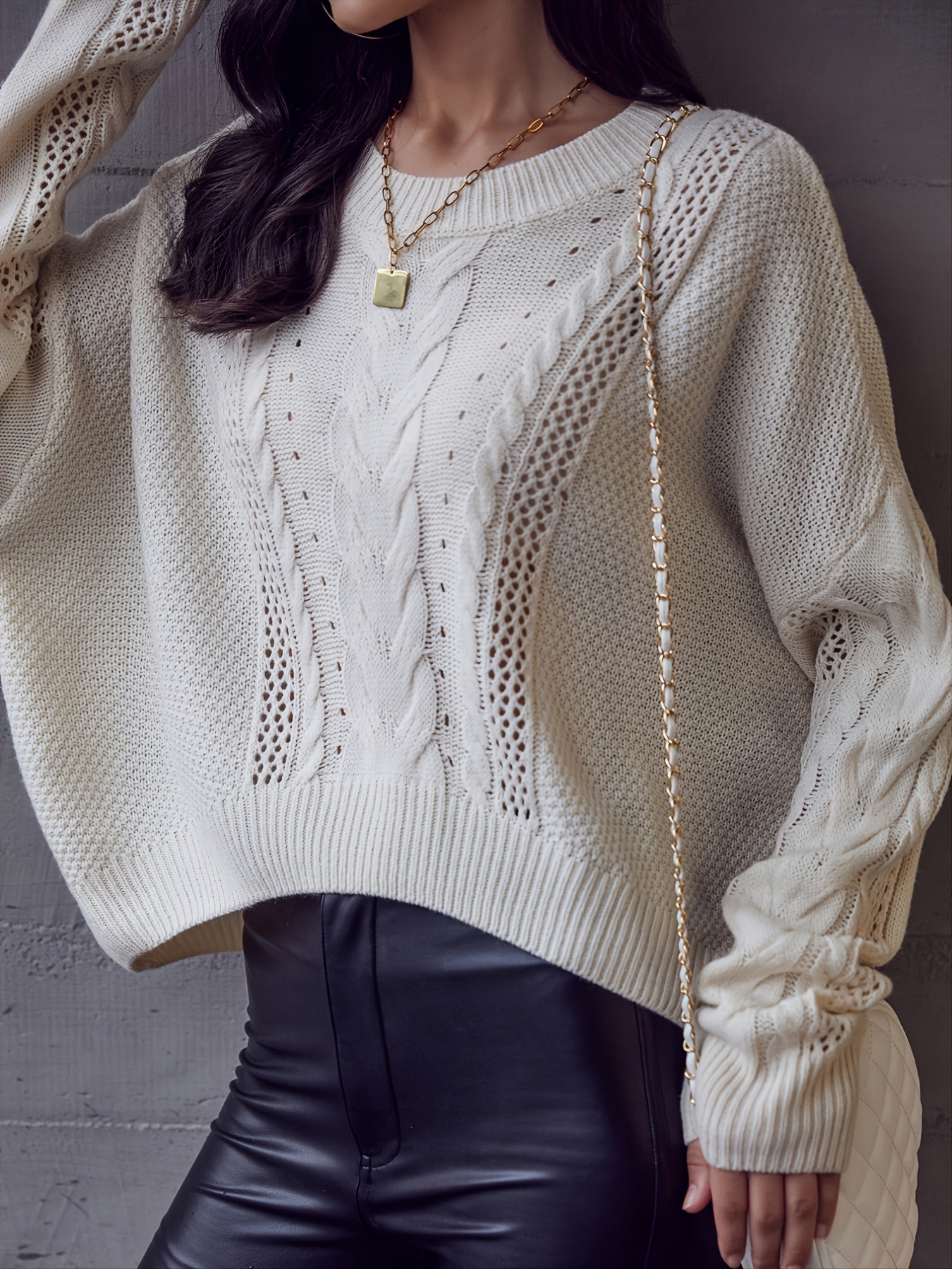 Twist Cutout Knit Pullover-