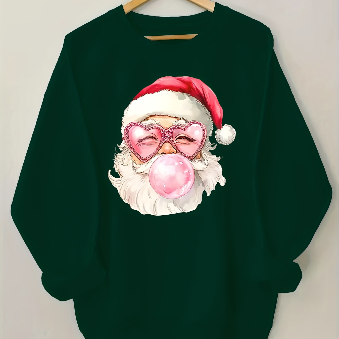 

Christmas Santa Sweatshirt For - Long , Knit , Regular Fit, Pattern, Pullover - /