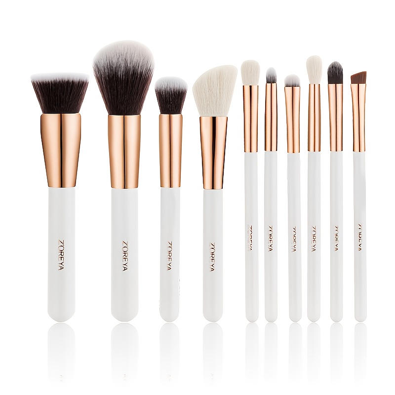 White Wood Handle Makeup Brushes For Beginners Set For Women Made In China  With Synthetic Hair Beauty Tools For Cosmetics From Extranordinary, $29.99