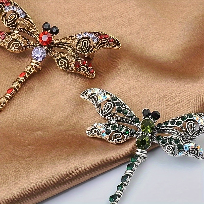 

1pc New European And Creative And Clever Dragonfly Brooch Popular Coat Decoration -end Chest Ornament