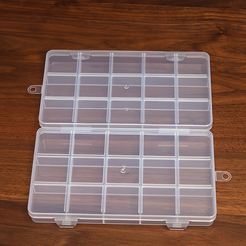 Adjustable Partition Clear Plastic Box Component Organiser at Rs