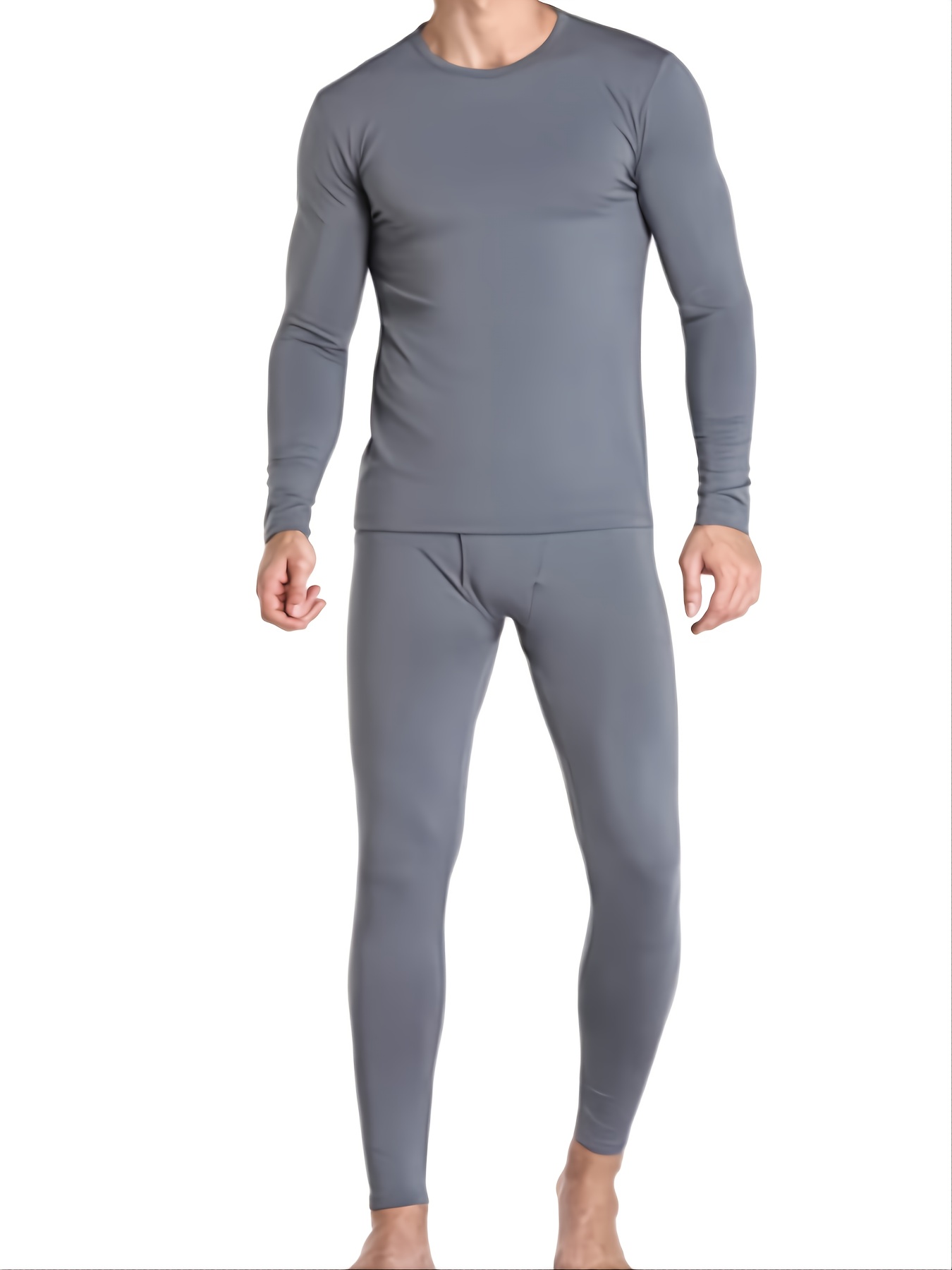Soft Intimate 80%cotton Thermal Underwear Set Solid Color - Temu Canada
