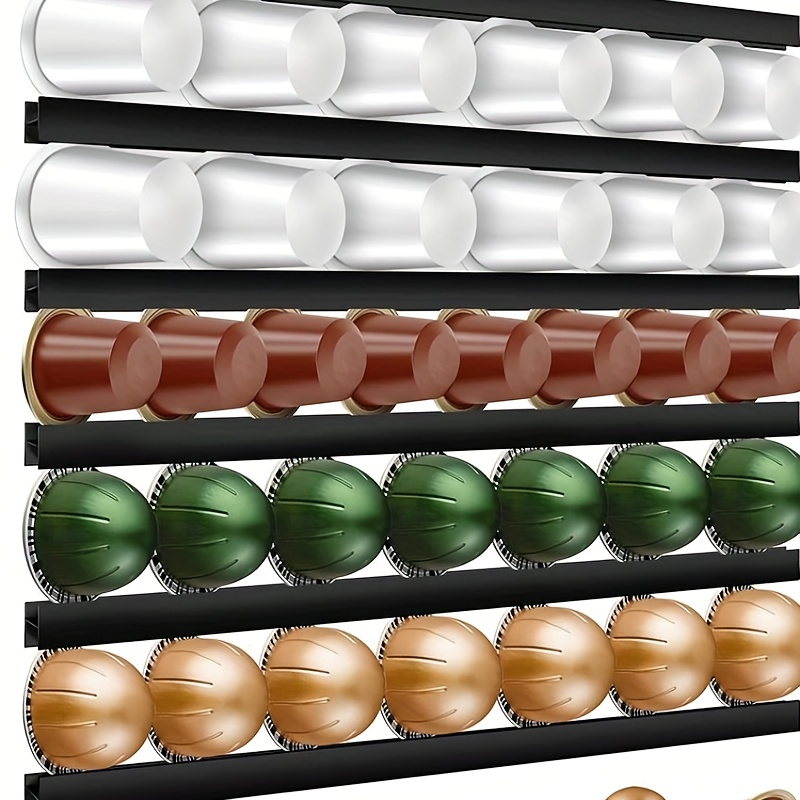 Bandeja de almacenamiento de cápsulas de café, organizador de cajones con  capacidad para 48 cápsulas compatibles con cápsulas Nespresso Vertuo Vertuo