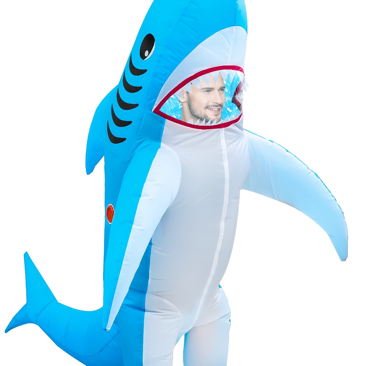 Gran tiburón grande disfraz de Halloween – divertido animal adulto talla  única unisex