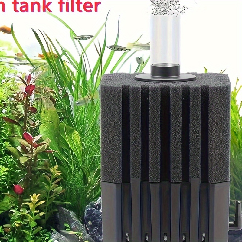 

1pc Water Fairy Filter Aquarium Sponge Filter Quiet Fish Tank Filter With Air Stone Biological Ceramic Media Ball Corner Filter