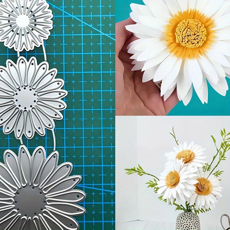 

Chrysanthemum Combo Cutting Tool For Diy Scrapbooking, Card Making & Envelope Crafts - Floral Embossing Accessory