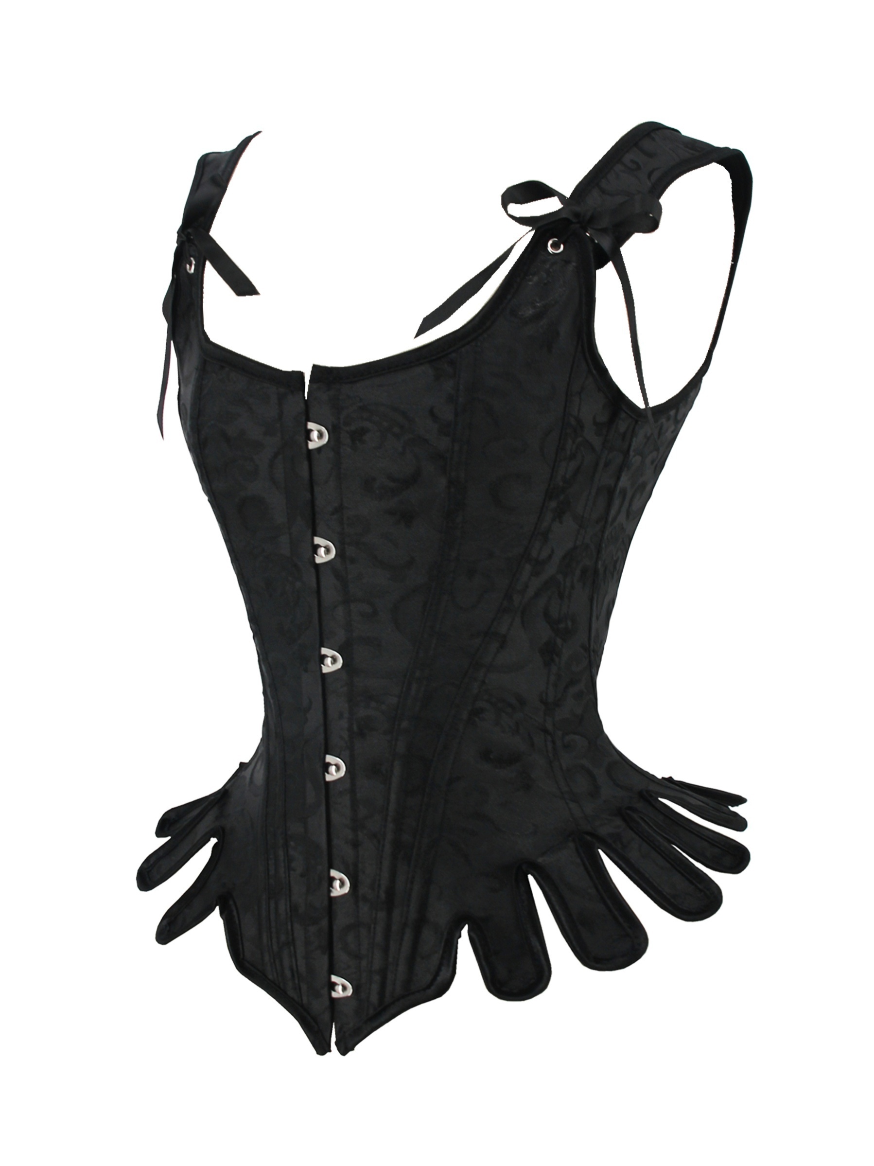 Womens Gothic Steampunk Corset Bustier With Renaissance Pirate