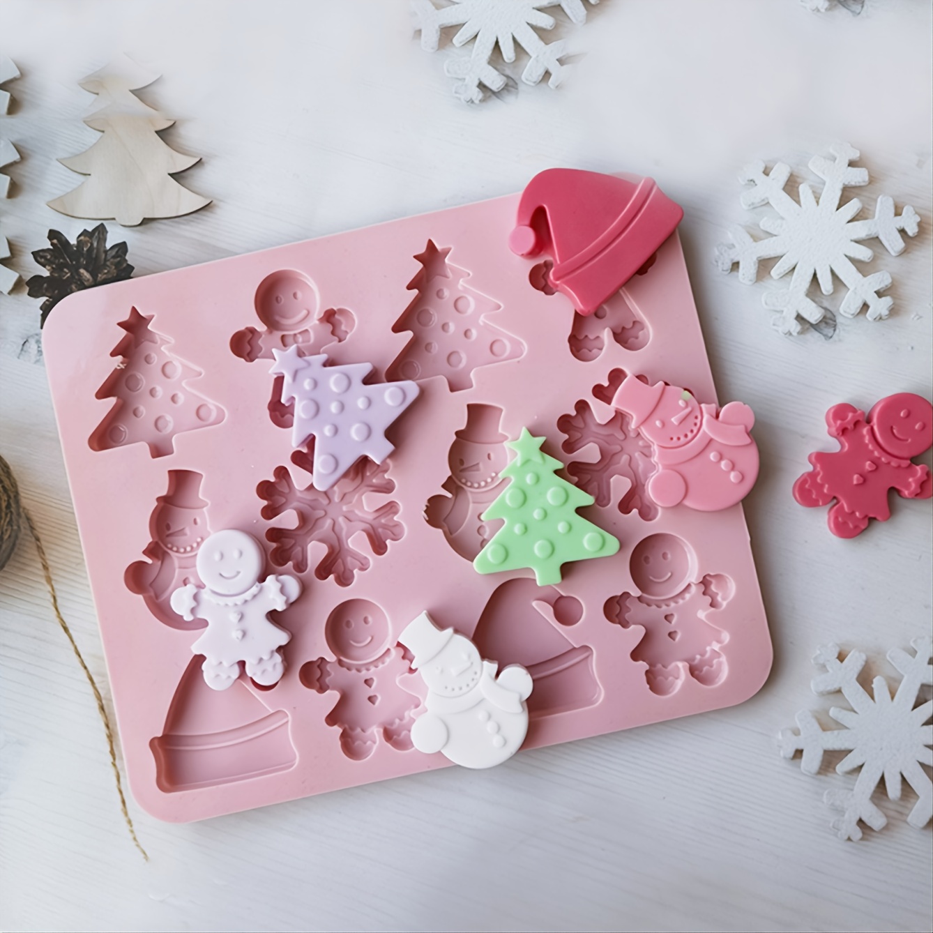 Christmas Snowflake Fondant Mold Food Grade Silicone Mold - Temu