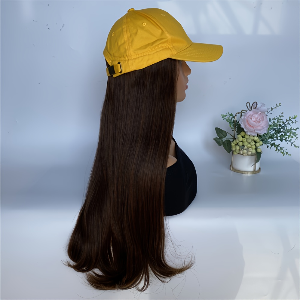Long Curly Synthetic Hair Extensions, Adjustable Base