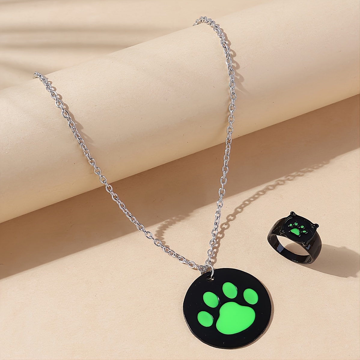 Matching ladybug and cat noir deals necklace