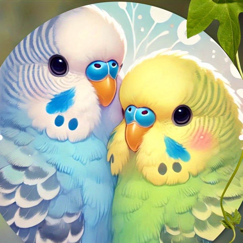 

Parrots 7.8" Round Metal - Aluminum, For , / Use In , , , Or , For Decor