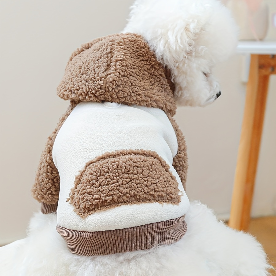 

Cozy Fleece Hoodie For Small - Christmas Pet Sweater, Hand-washable, Snap Closure