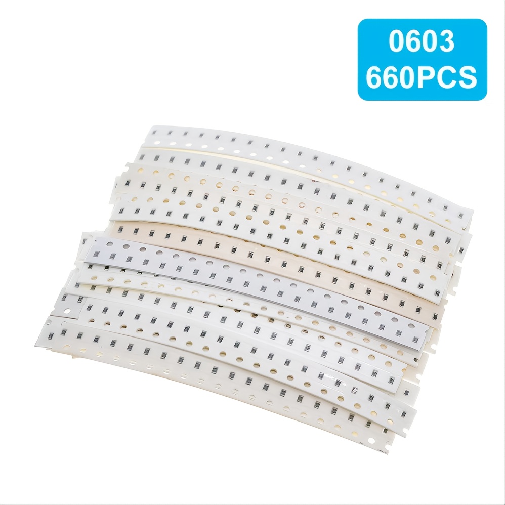 0603 0805 1206 SMD Resistor Kit Assorted Kit 1ohm-1M Ohm 1% 33valuesX 20pcs=660pcs Sample Kit