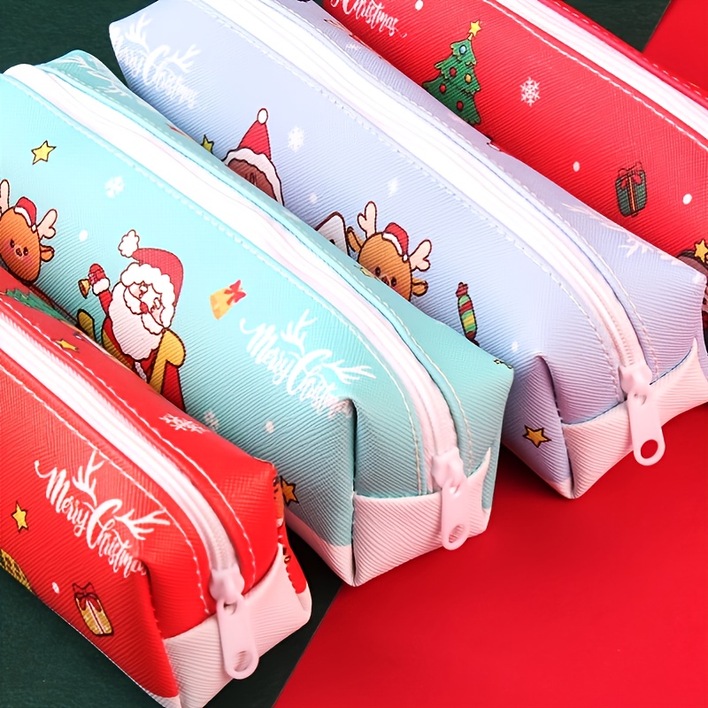 Christmas Pencil Case Simple And Large Capacity Primary - Temu