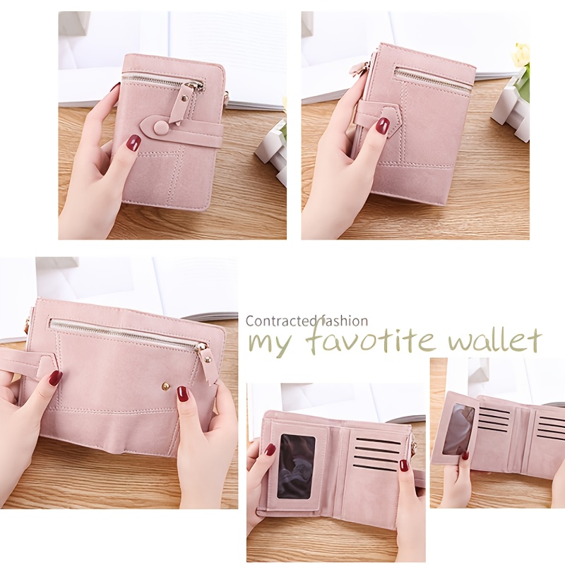 Womens Holder Wallet Folding Card Short Small Leather Money Coin