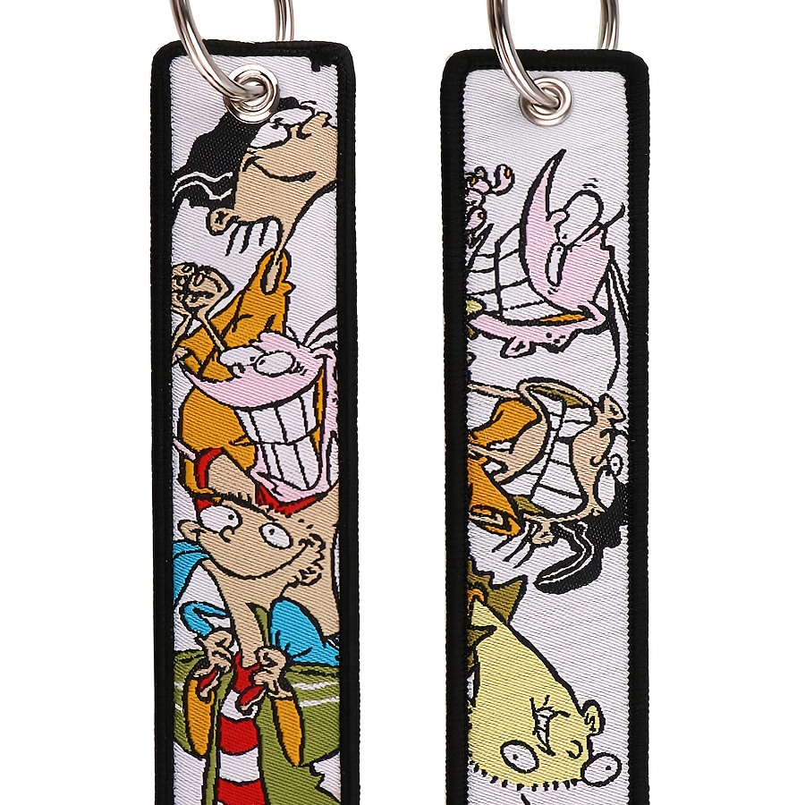 

Cute Keychain For Motorcycles, Embroidery Key Tag Accessories For Men