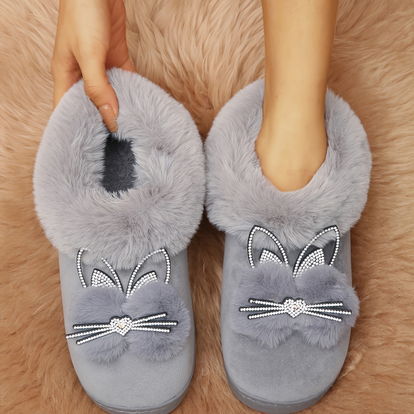 new look cat slippers