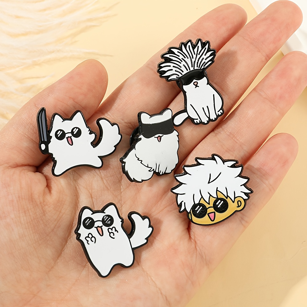 Sosolong Anime pin brooch, anime brooch pin set, anime lover brooch pattern  cartoon character logo badge