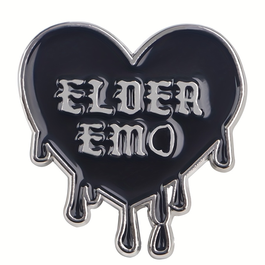 

Emo Shaped Enamel Brooch Pin, Zinc Alloy Lapel For Backpacks, Briefcases, Clothing, And Jewelry