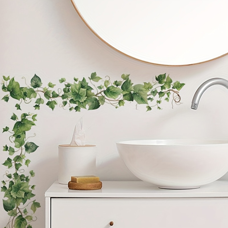 

Fresh Wall Stickers: Your Home - Bathroom, Kitchen, Bedroom, Living Room, Door, Window Decorations - Self-adhesive, Pvc Material, Reusable, Suitable For Wood, Plastic, Glass, Metal, Ceramic Surfaces