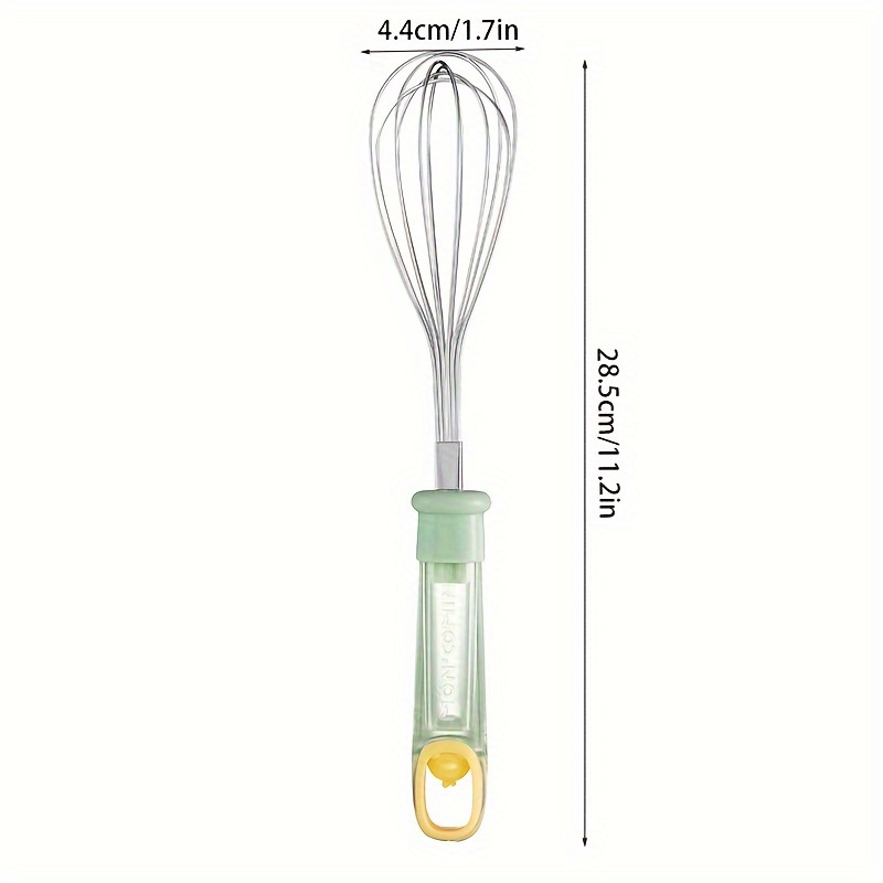 Flat Whisk Silicone Handle Manual Whisk - Temu