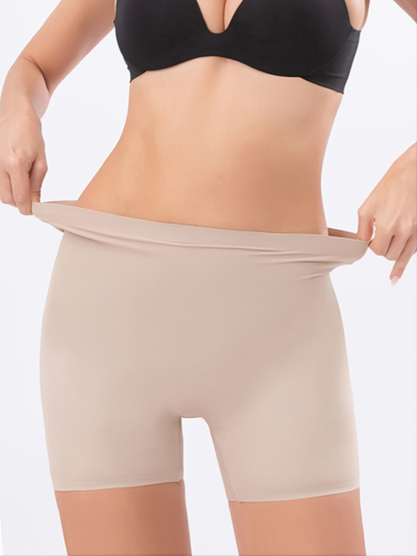 Womens Seamless Shaping Boyshorts Panties, Slip Shorts Under Dresses High  Waisted Shapewear For Women Tummy Control Underwear