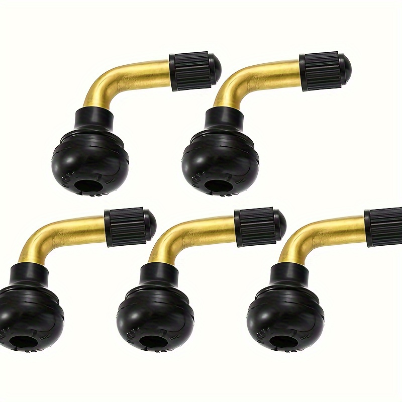 

5pcs/set Pvr70 Valve Stems With A Bent 45-degree Angle, Designed For Easy Installation On Tubeless Tires Of Motorcycles, Scooters, Quads, Atv, And Go-karts