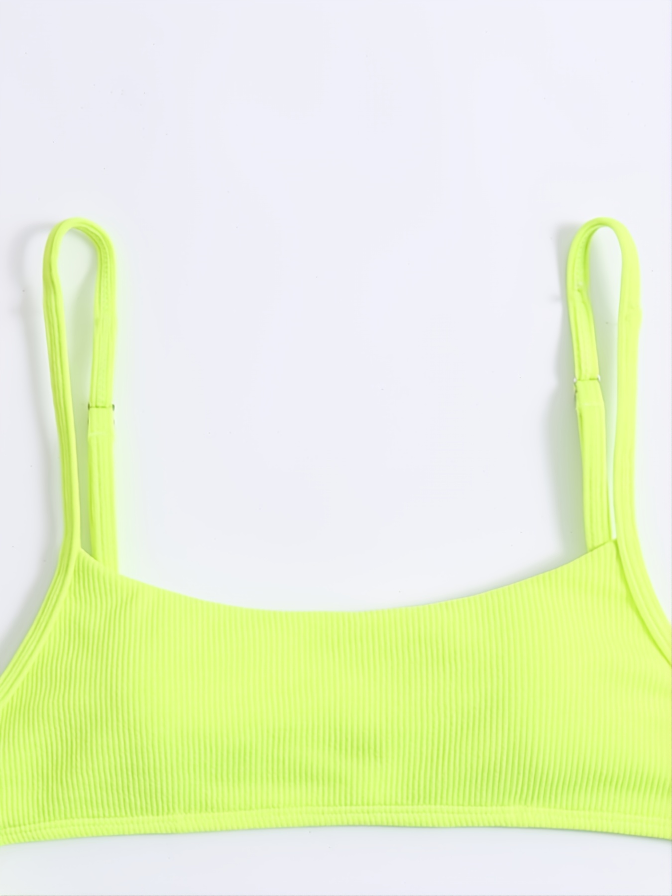 BeAvant Two piece ribbed neon bikini 2019 micro bathers Bandeau