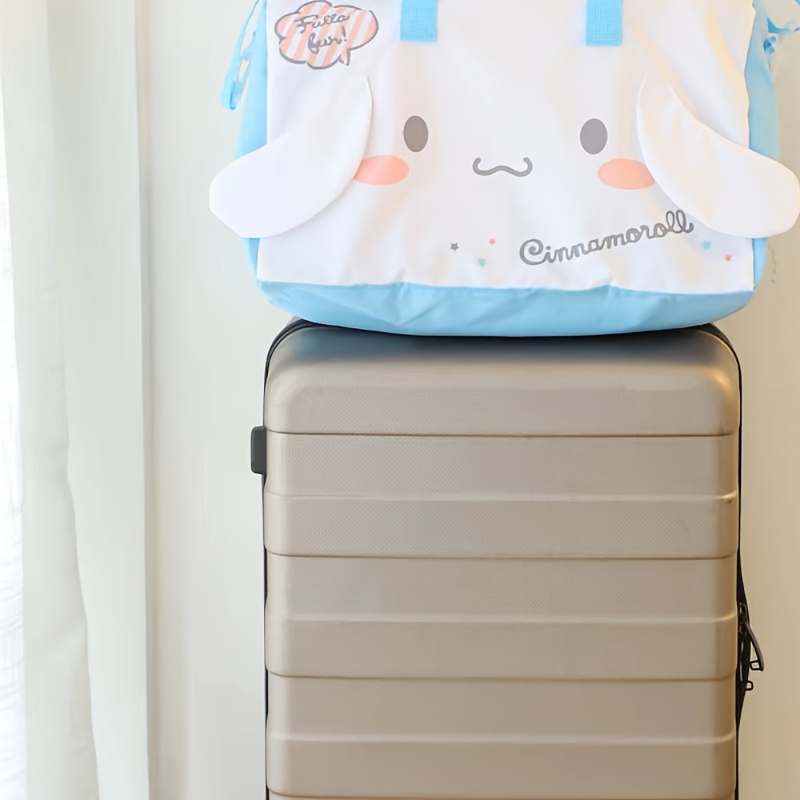 Sanrio My Melody Design Trolley Case Kawaii Wheels Suitcase Travel Luggage  Rolling 18inch Storage Box Pink Girl Trolley Case Bag