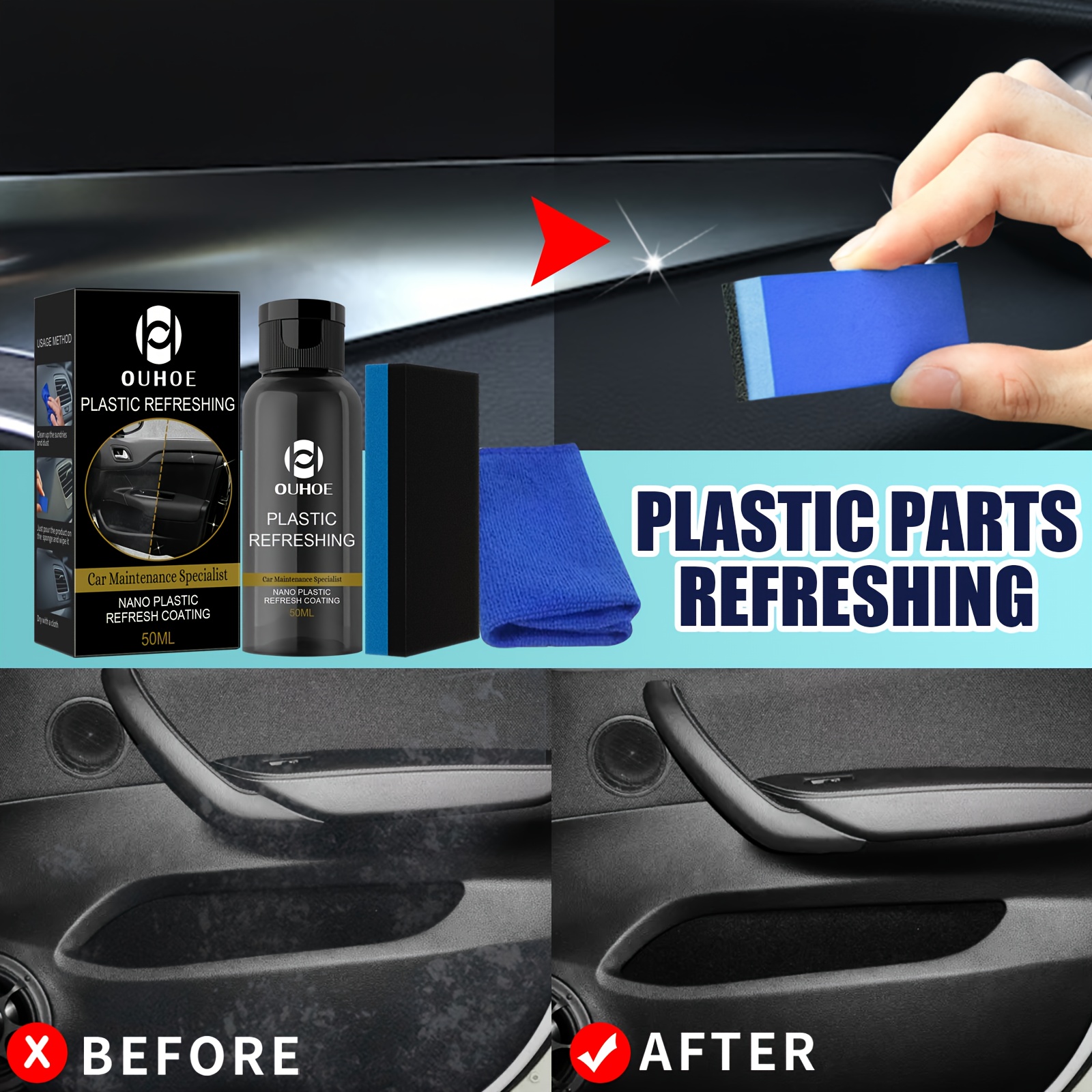 Restore Your Car's Interior With Our Plastic Retread Repair - Temu