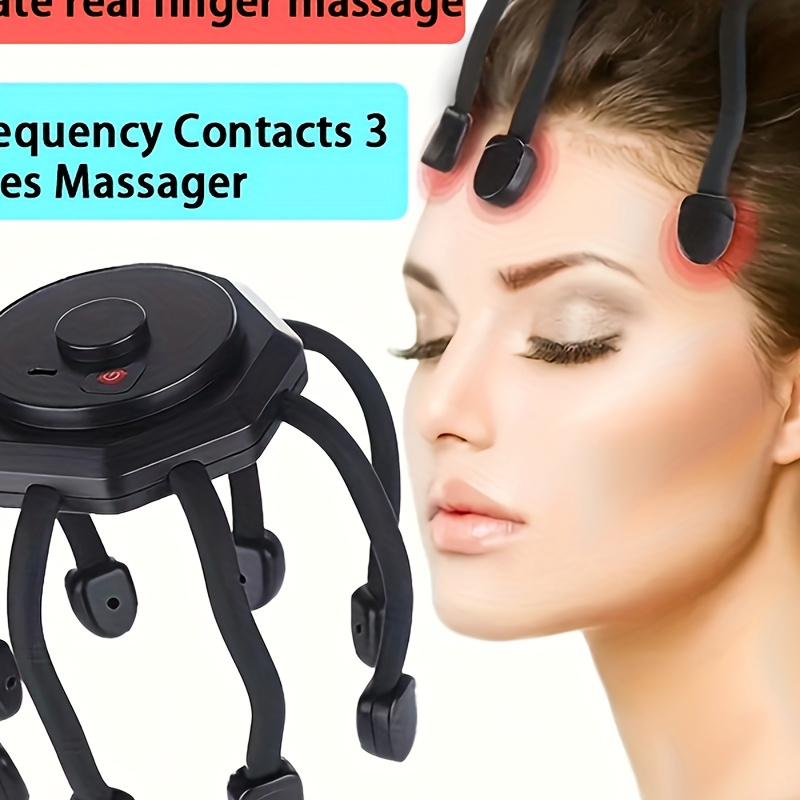 

- A Rechargeable Electric Scalp Massager With 3 - A Portable 360-degree Head Massager With 8 Fingers, And An Ideal Holiday Gift!