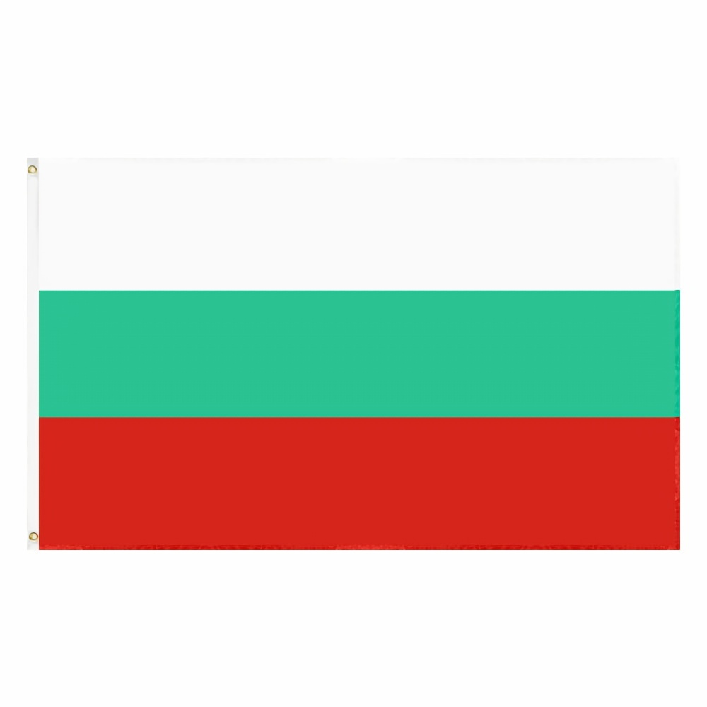

1pc, Bg Bgr Bulgaria Flag 90x150cm/3x5ft, Patio Decor, Home Decor, Room Decor, Garden Lawn Decor, Polyester Europe Eu White Green Red Bulgarian National Flags For Decoration