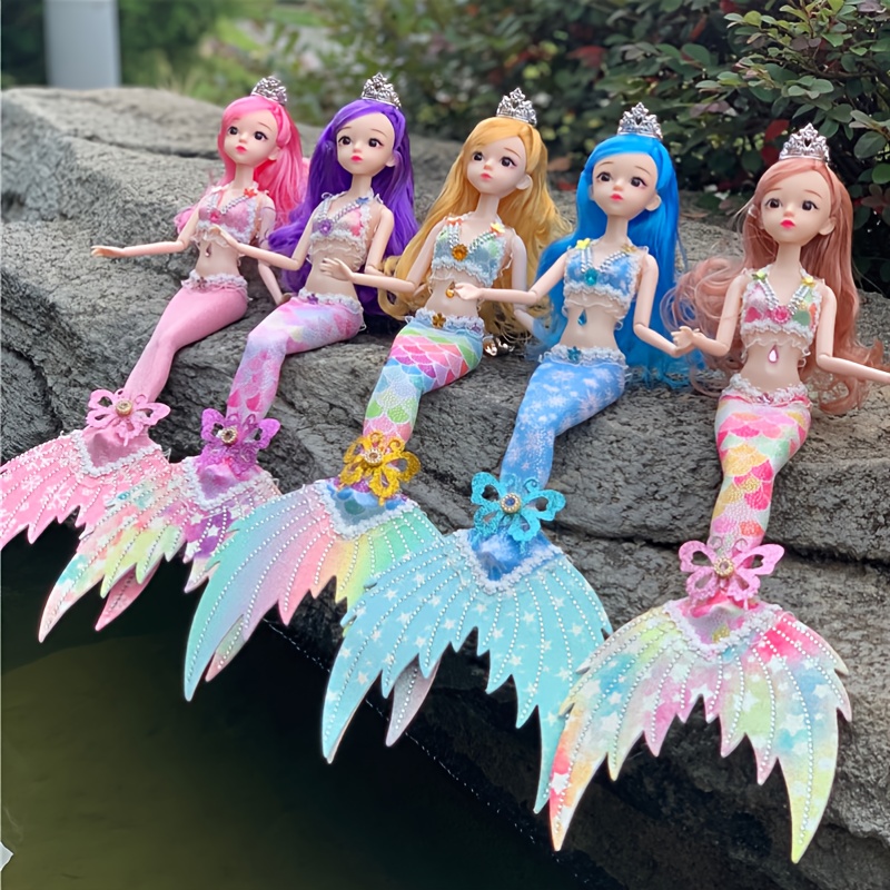 Mermaid Doll Girl beautiful Princess Girl Birthday Gift Toy - Temu