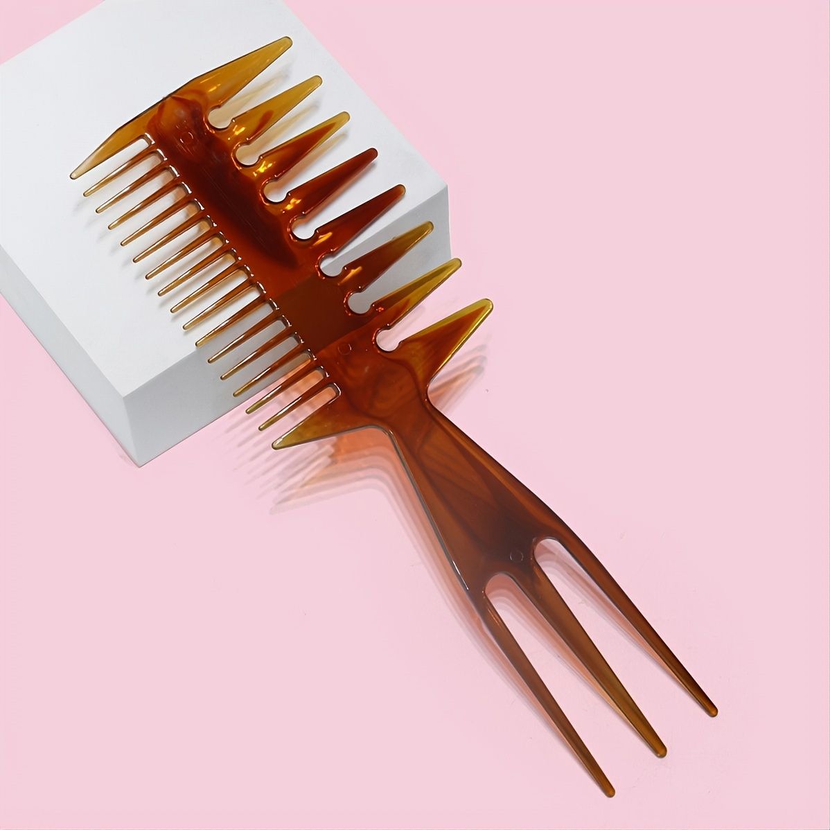 3 In 1 Double Side Fish Tail Bone Shape Plastic Comb Hair Pick Comb Tool  Structure Super Styler Tool Comb - Beauty & Personal Care - Temu
