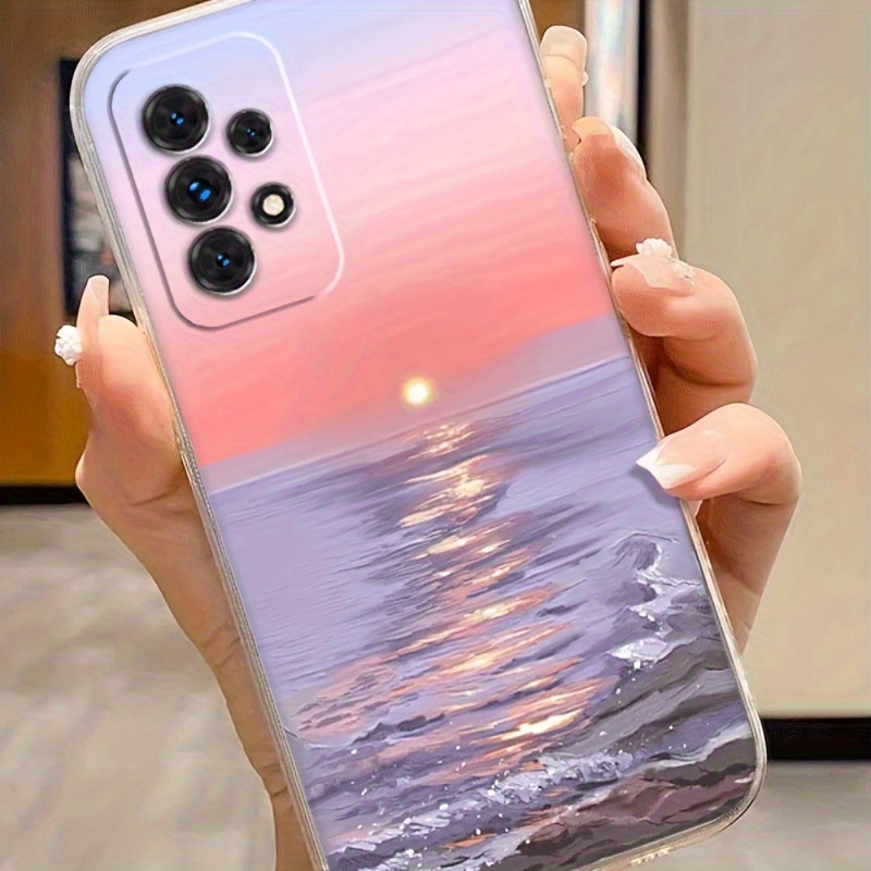 

Sunset Clear Phone Case A72 A70 A71 A73 5g A53 5g A52 A51 A50 A55 A54 A42 5g A41 A34 A33 A32 5g A31 A25 A23 A22 5g A21s A21 A15 A14 A13 5g A12 Transparent Protective Shock-proof Fall-proof Cover Shell