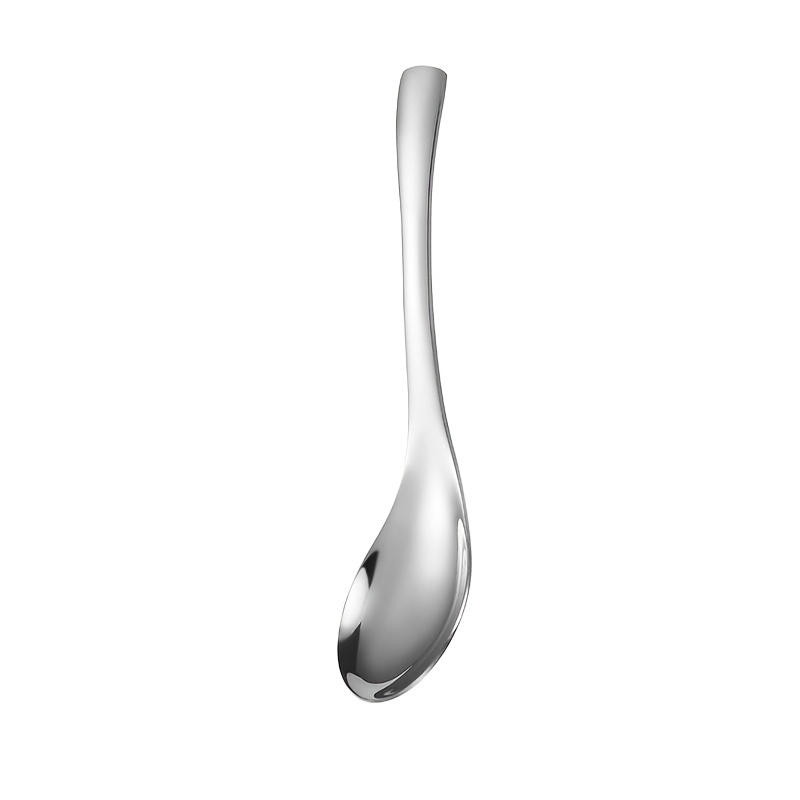 304 Stainless Steel Thickened Soup Spoon Flat Bottom Large