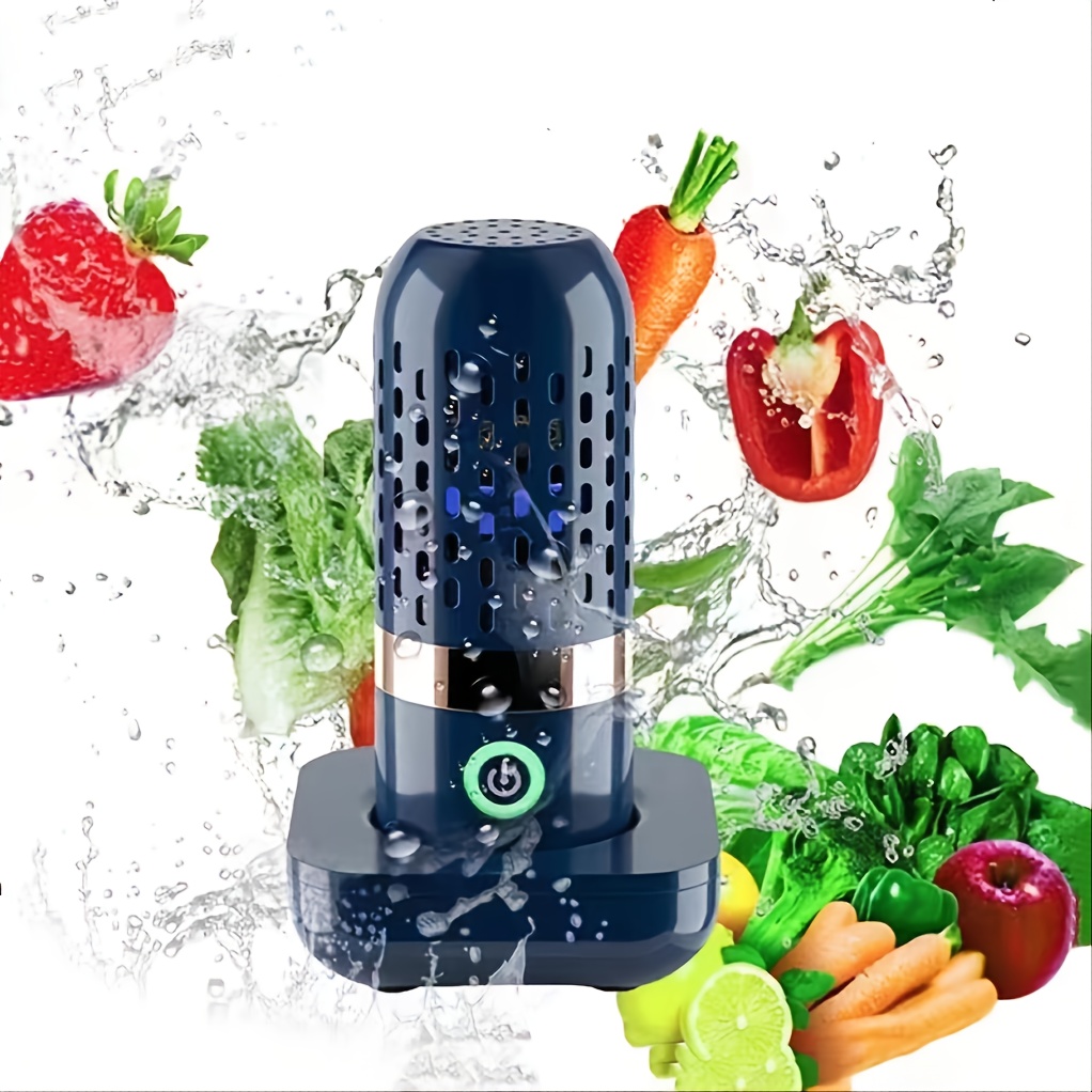 Usb Rechargeable Fruit And Vegetable Cleaner Machine Capsule - Temu