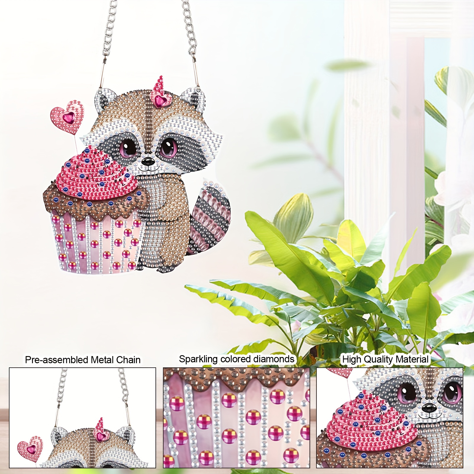 Diamond Painting Hanging Decoration, Valentine's Day Kitten Diamond  Painting Kits, Special Shape Diamond Art Hanging Decoration, Suitable For  Home Wal