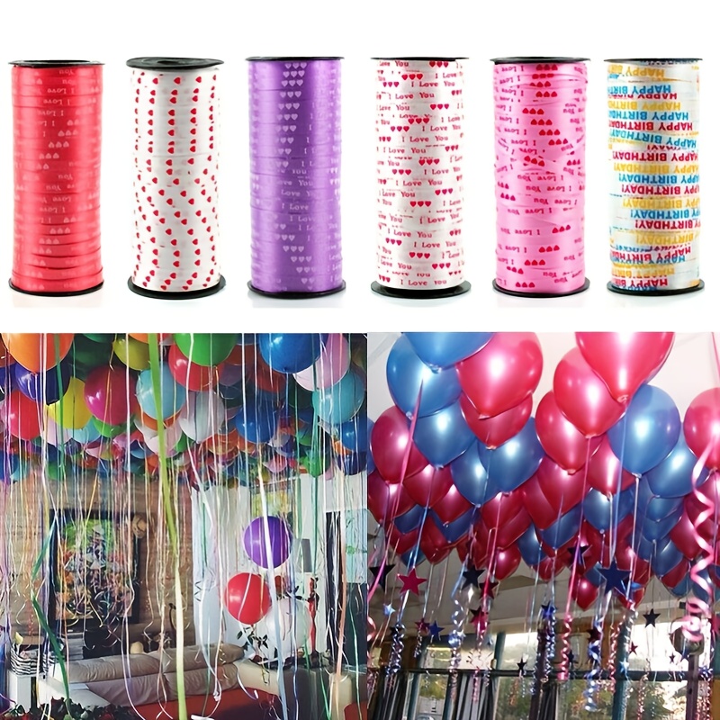 100yard/roll 5cm balloon Binding Plastic ribbon DIY birthday gift