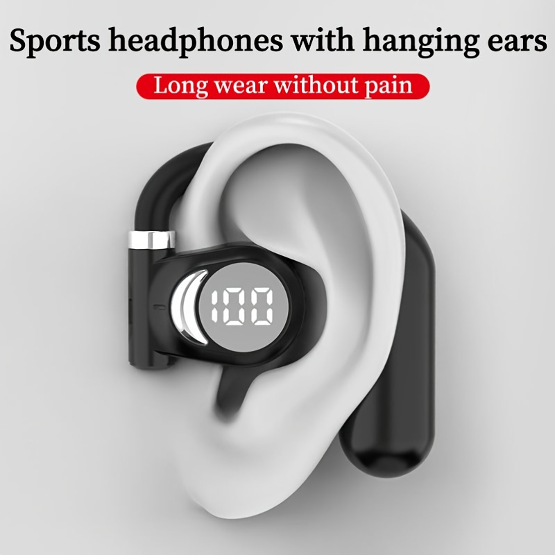 Ear mounted Wireless Headset Hands free Call Business Call Temu