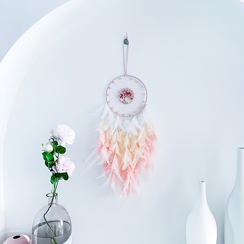 Pink Feather Dream Catcher - Shop Online on roomtery