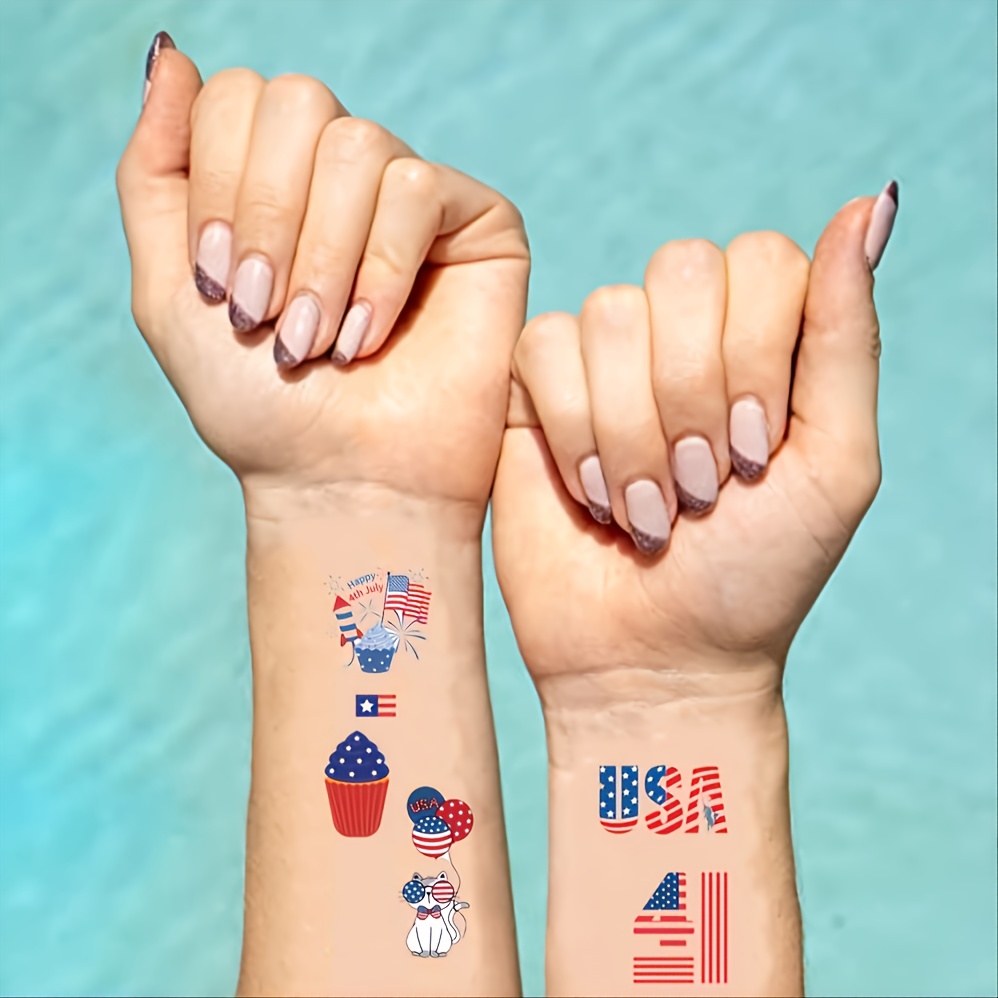 American Flag Sticker Tattoo 4th Of July Independence Day Waterproof Temporary  Tattoos Stickers For Patriotic Favors Body Face  Buy Sticker TattooFace  Tattoo StickersTemporary Tattoos Stickers Product on Alibabacom