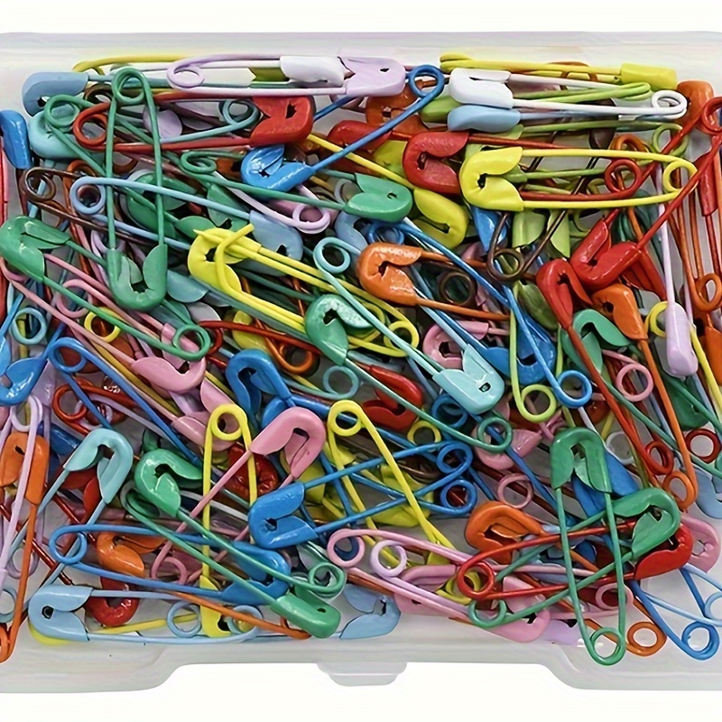 

120 Assorted Safety Pins - Small Sturdy Brooches For Embellishing And Crafting - Bulk Package