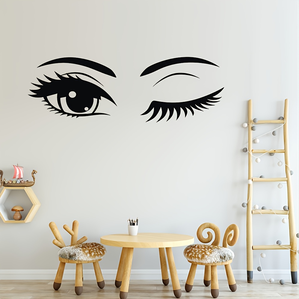 Hermosos Ojos Pegatinas Pared Calcomanías Pared Extraíbles - Temu