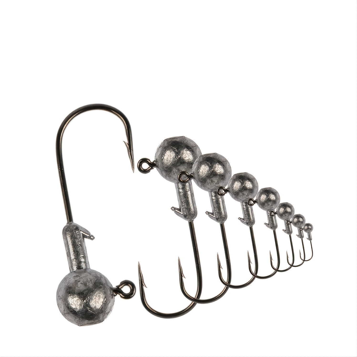 Silver Jig Hooks Set Kit: Fishing Tackle Box Fish - Temu