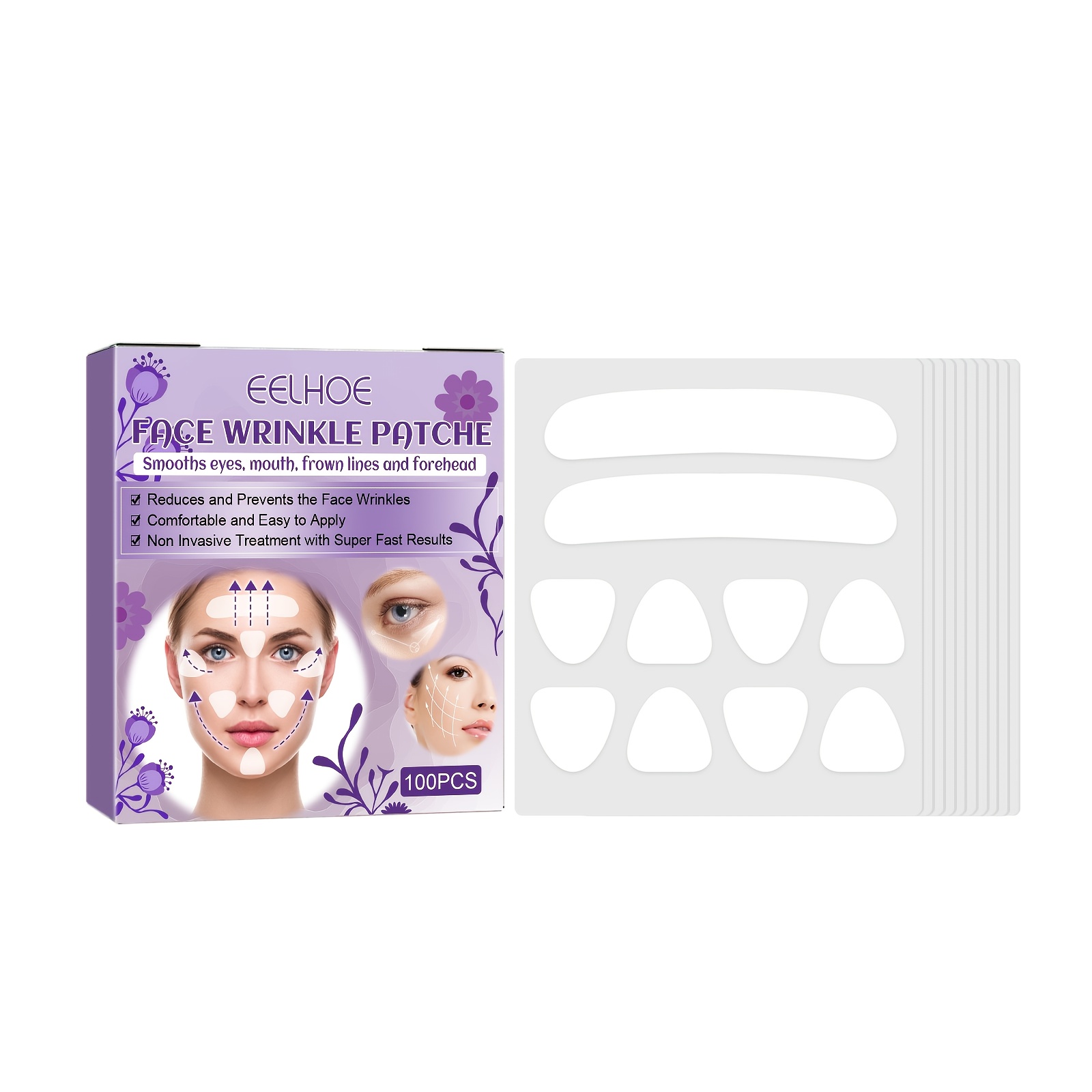 Wrinkle Patches Face Eye Neck Lift Tape Smooth Wrinkle Tape - Temu