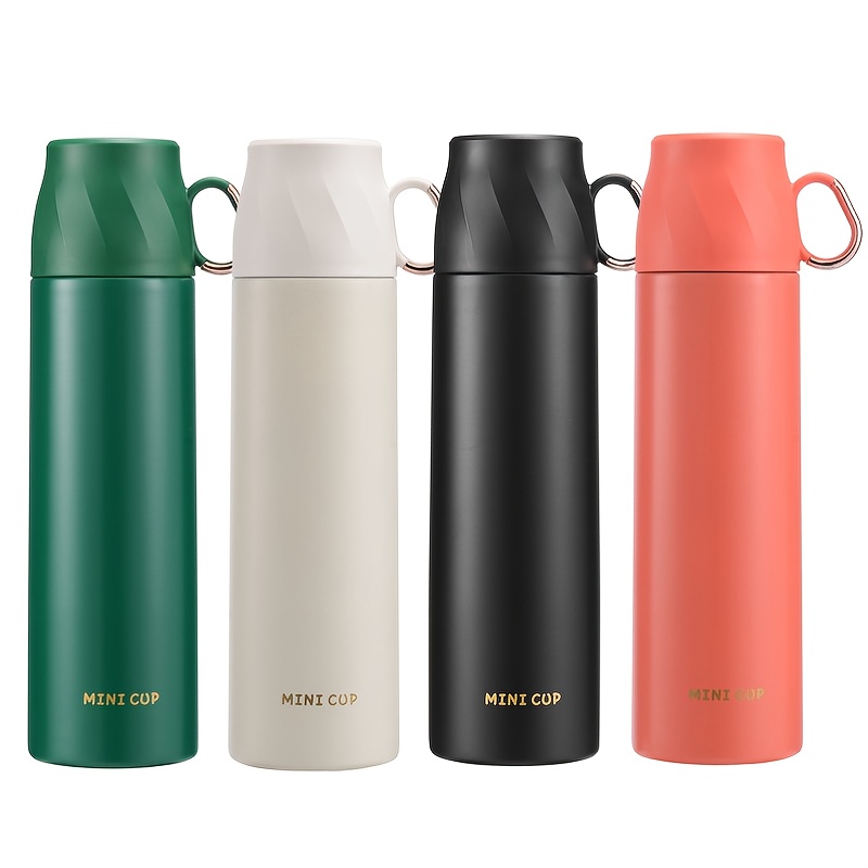Stainless Steel Water Bottle-Insulated Vacuum Coffee Cup with Leakproof Lid  & Cup,Double Walled Flask Cup,Sport Travel Mug keeps Hot & Cold