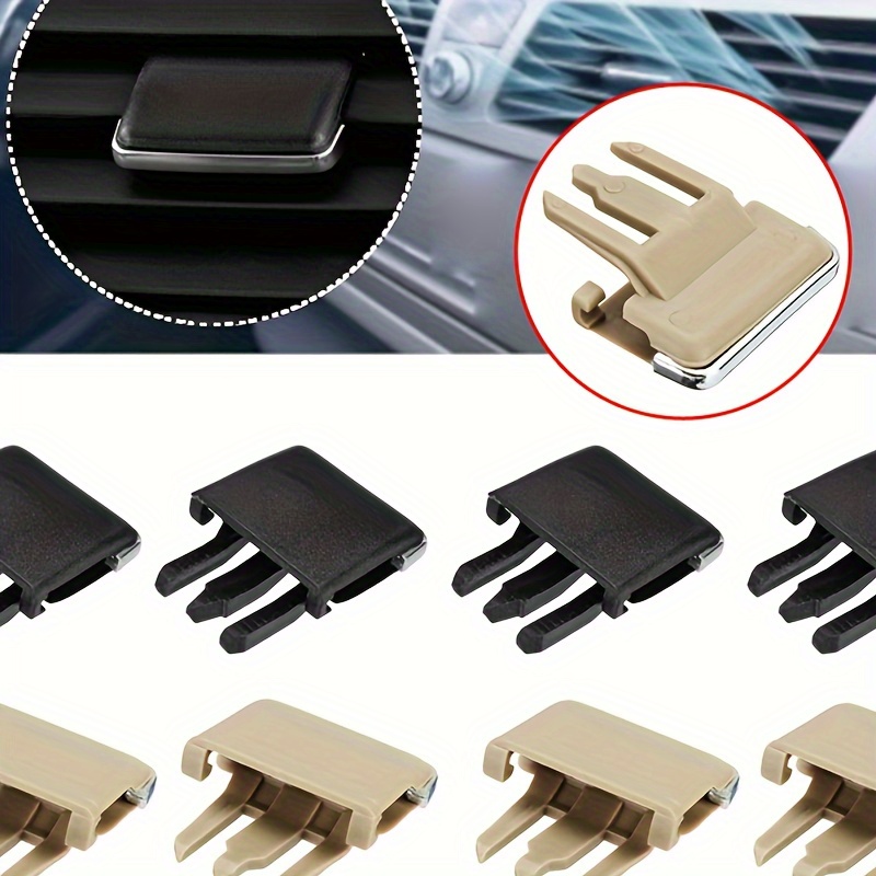 

4-pack Plastic Car Air Conditioning Leaf Clips For Toyota Corolla, Compatible With Old Style Sagitar Center Dash A/c Vents Paddles