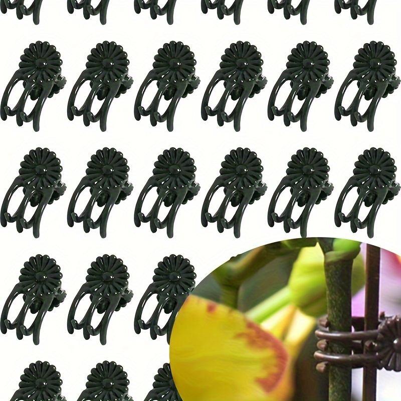 

50pcs, Plant Clips, Orchid Clips Plant Orchid Support Clips Flower And Vine Clips For Supporting Stems Vines Grow Upright