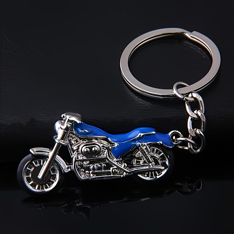 1pc 4pcs creative 3d motorcycle shaped car keychain purse bag pendant decoration accessories gift for men details 8